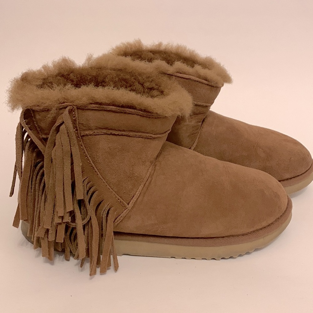 Mou fringe booties